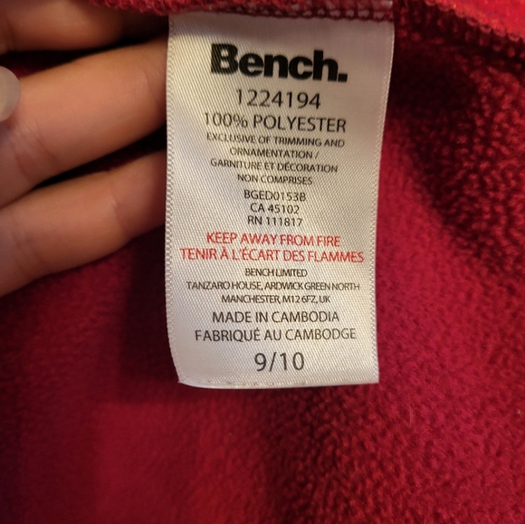 Bench pink  polar vest for girl size 10 - Picture 5 of 5
